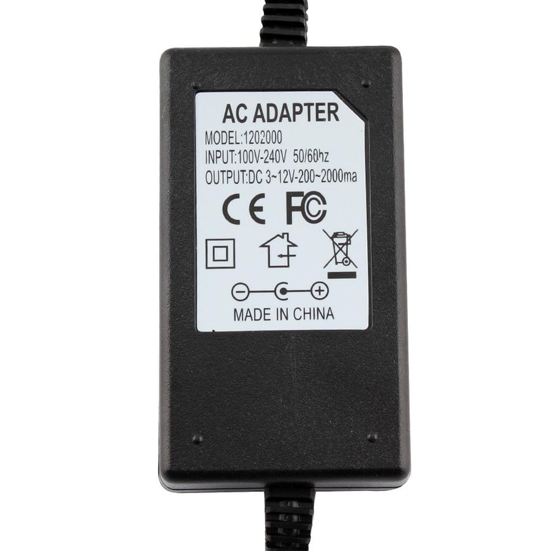 Adjustable Power Supply Adapter 3V12V Universal AC DC Adapter 2A Multi Voltage Charger 3