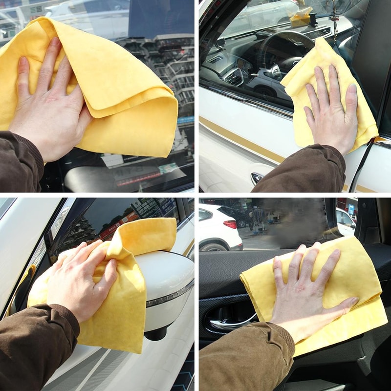 Super Absorbent PVA Car Drying Towel Synthetic Chamois Cloth For Fast Auto Detailing 6