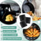 Universal Air Fryer Rubber Bumpers Set, Silicone Tray Protectors & Replacement Parts