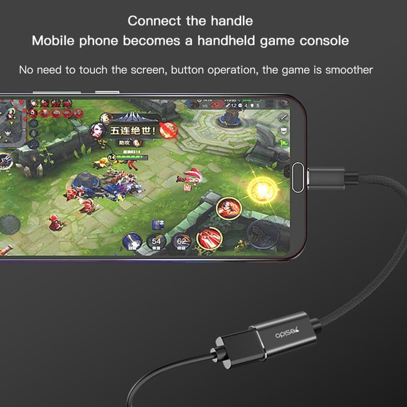 Yesido GS01 USB C OTG Adapter Cable Fast Data Sync And Charging Converter 4