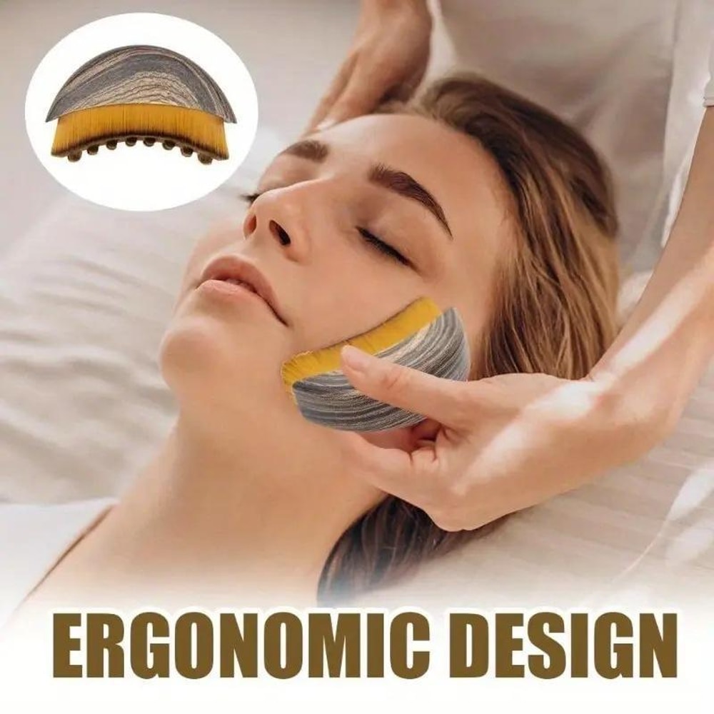 Lymphatic Massage Brush for Face and Body Sculpting with Travel Case