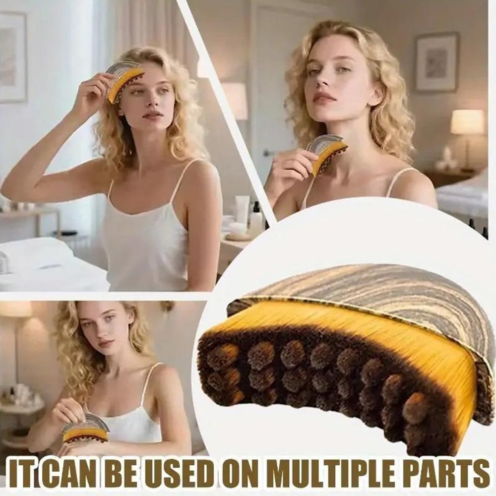 Lymphatic Massage Brush for Face and Body Sculpting with Travel Case