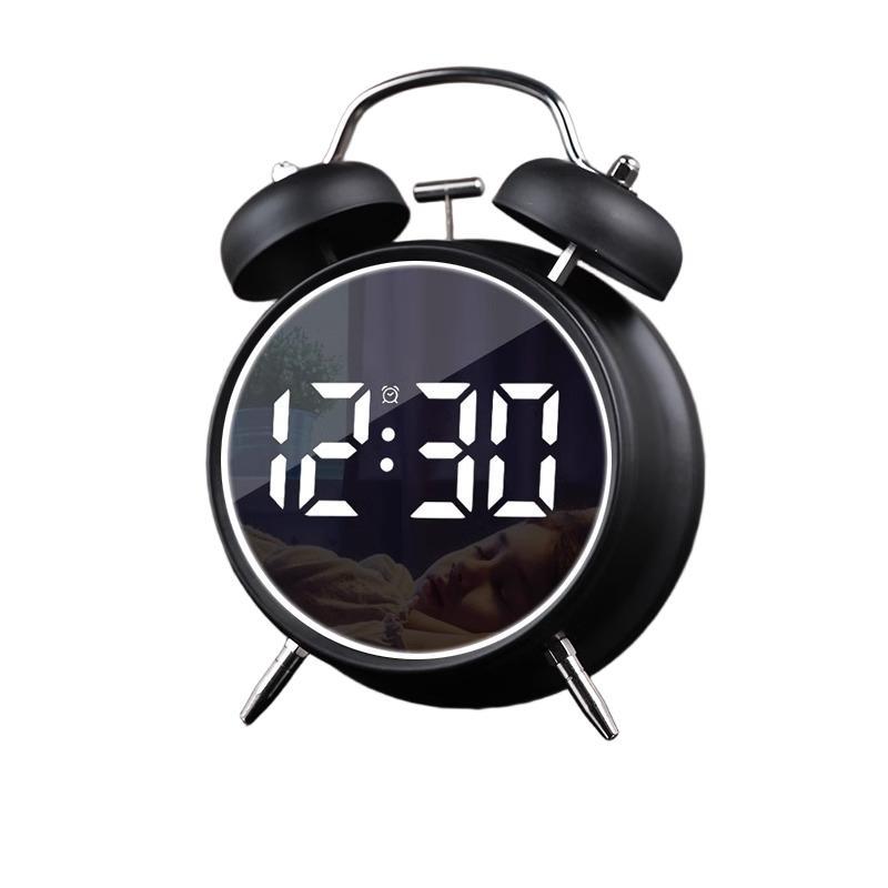LED Alarm Clock With Night Light Loud Alarm Plug In Digital Bedside Clock 6