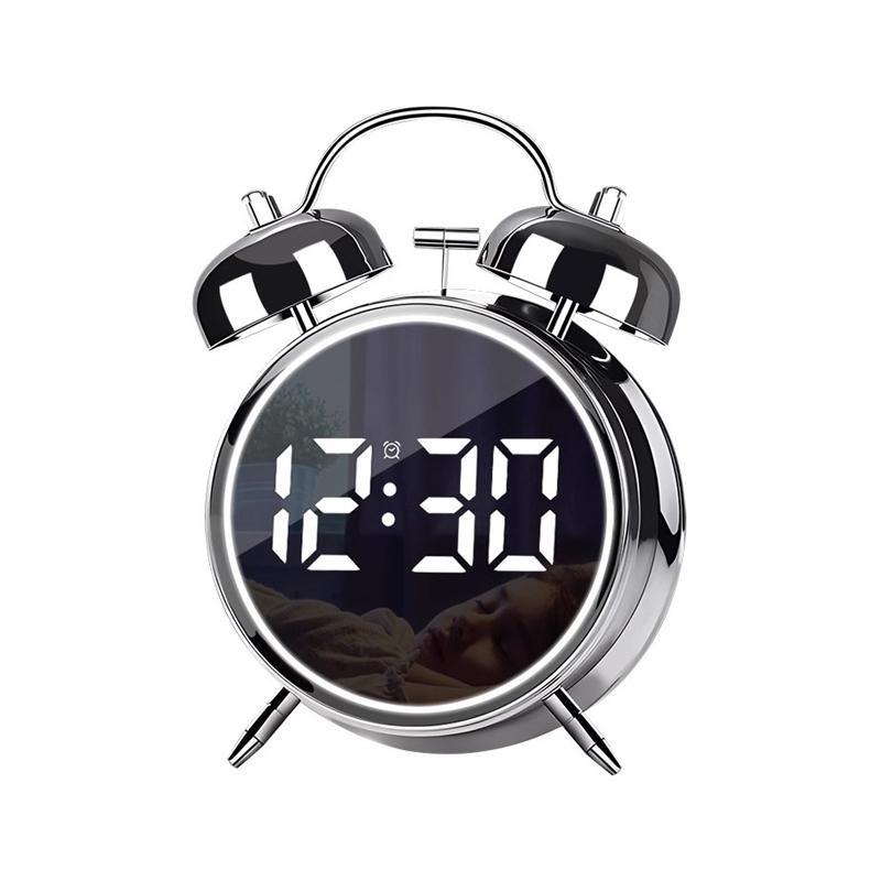 LED Alarm Clock With Night Light Loud Alarm Plug In Digital Bedside Clock 8