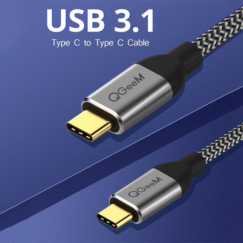 Premium USB C To USB C Cable USB 31 Fast Charging Durable Braided Type C Cord 1