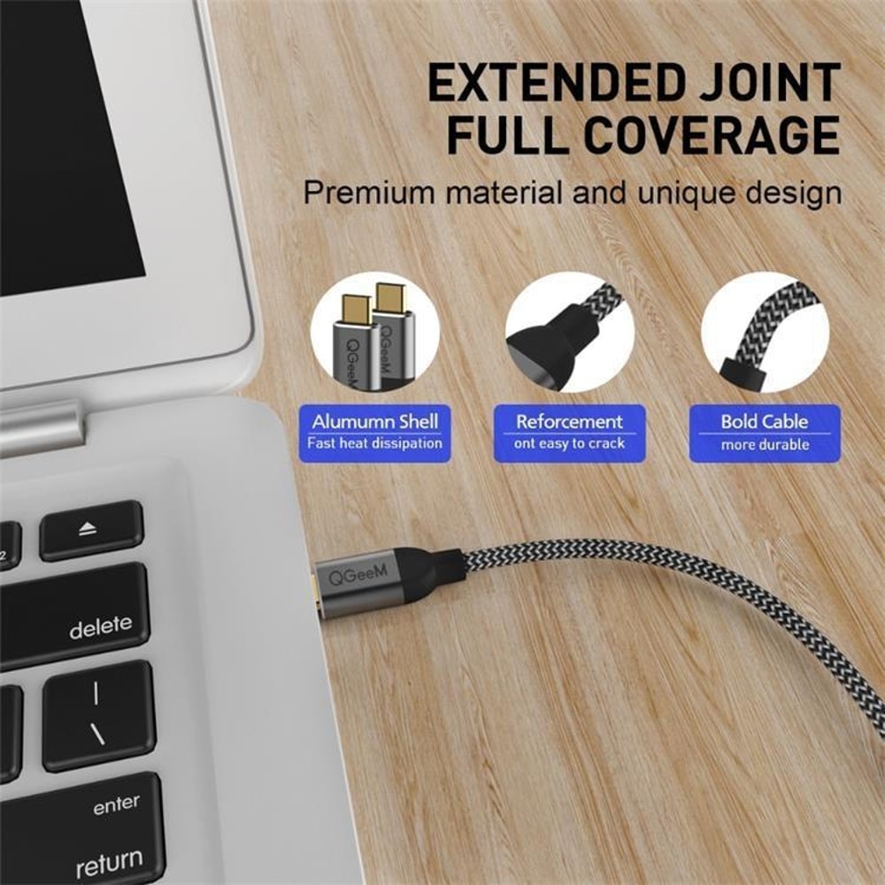 Premium USB C To USB C Cable USB 31 Fast Charging Durable Braided Type C Cord 2