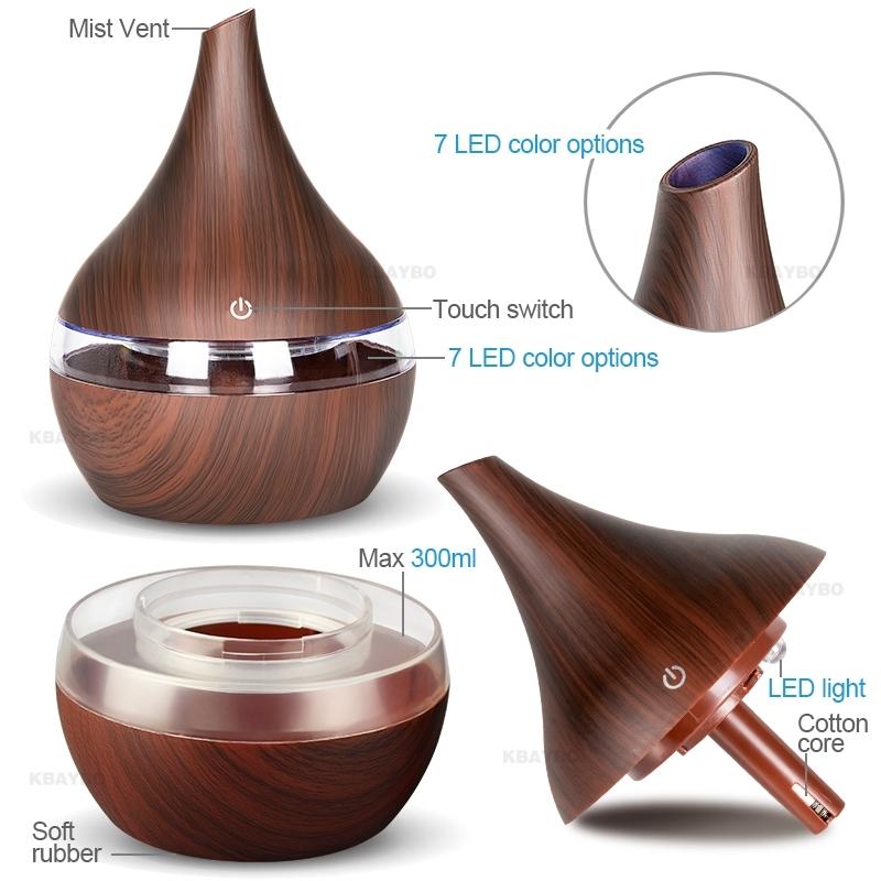 USB Aroma Diffuser Ultrasonic Essential Oil Diffuser Cool Mist Humidifier Aromatherapy Diffuser 4