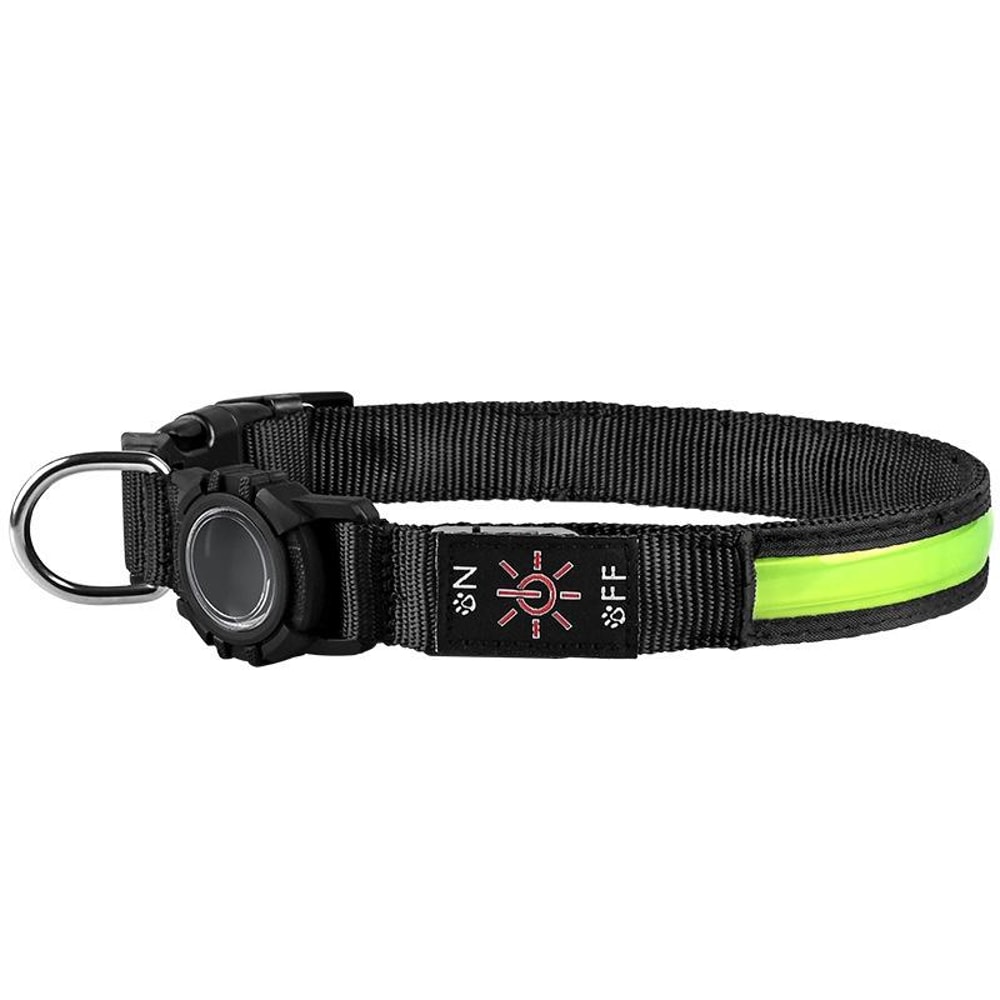 LED AirTag Dog Collar Waterproof GPS Tracker Collar With Quick Release 8