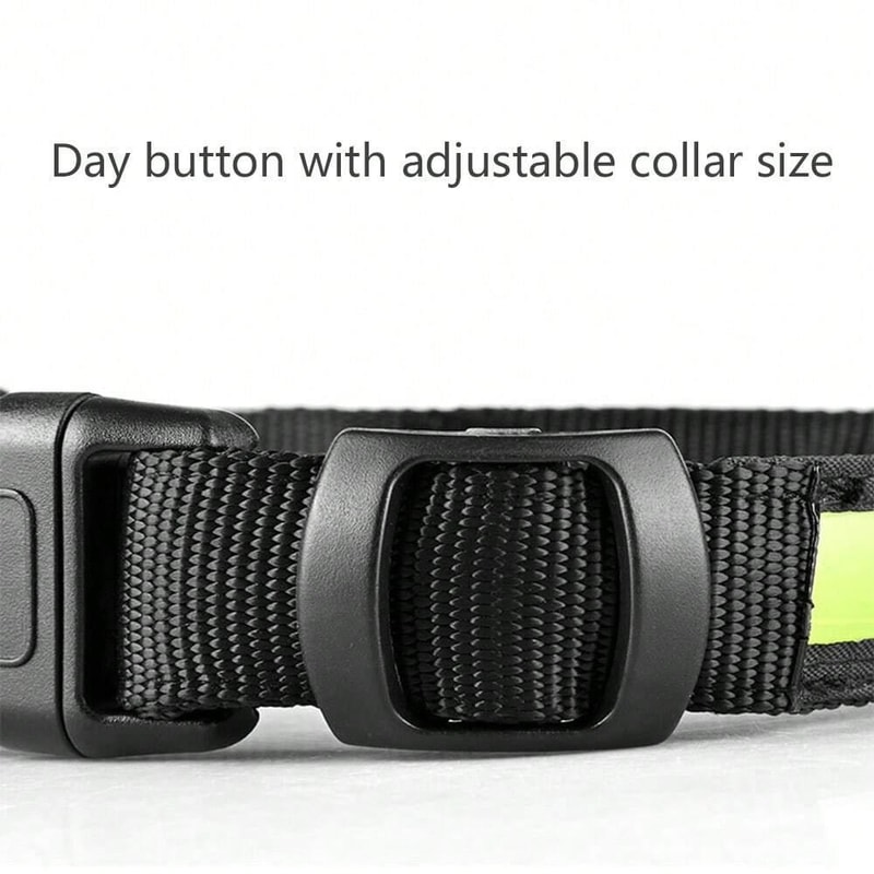 LED AirTag Dog Collar Waterproof GPS Tracker Collar With Quick Release 6
