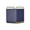 Royal Blue Leather Makeup Brush Holder Desktop Pen Storage Organizer Bucket 2