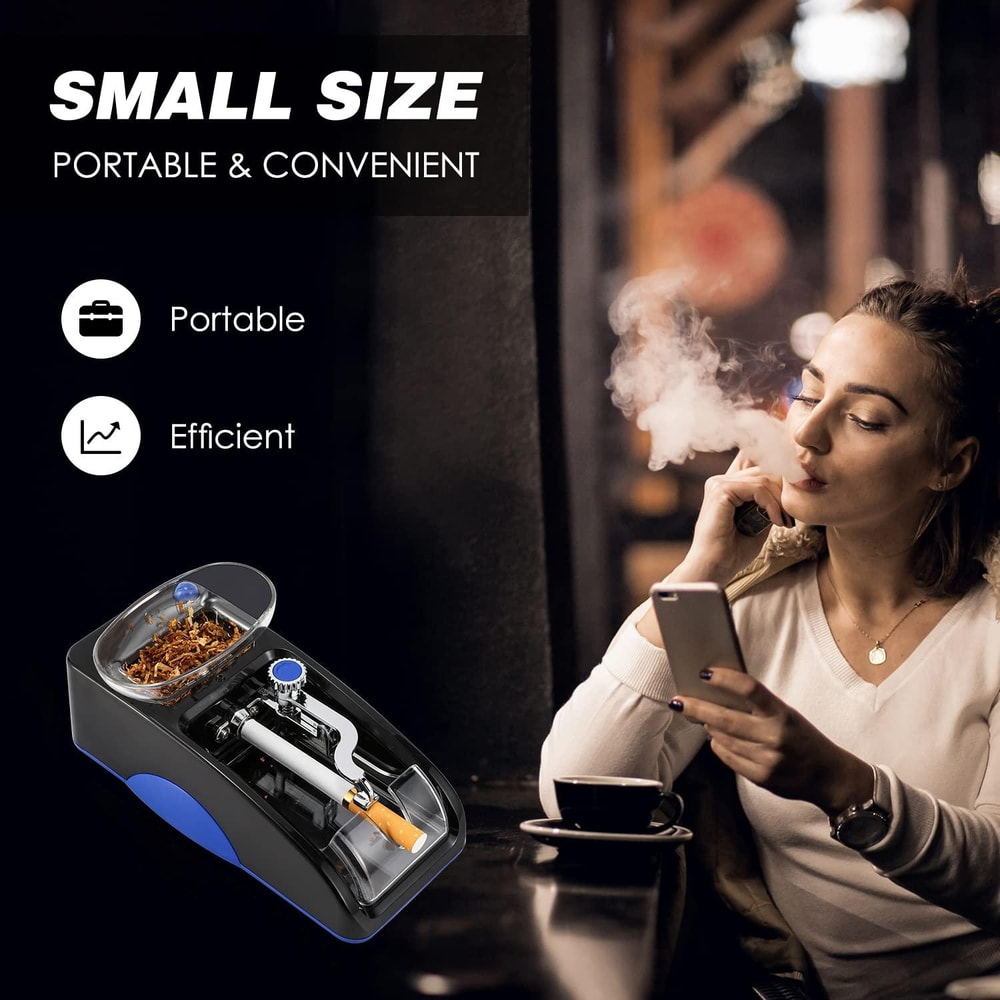 Automatic Electric Cigarette Rolling Machine Adjustable Tobacco Injector Maker 4
