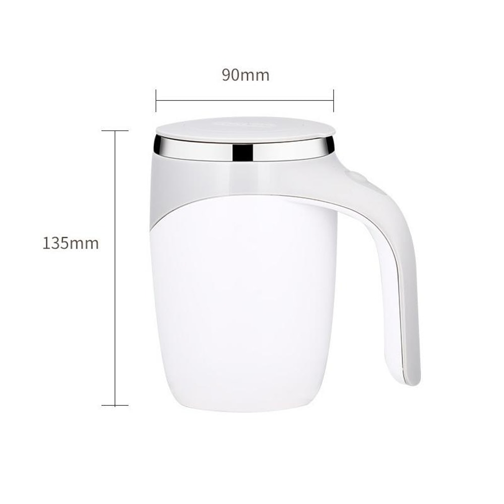 Automatic Magnetic Coffee Mixing Cup Stainless Steel Self Stirring Mug Battery Powered 8