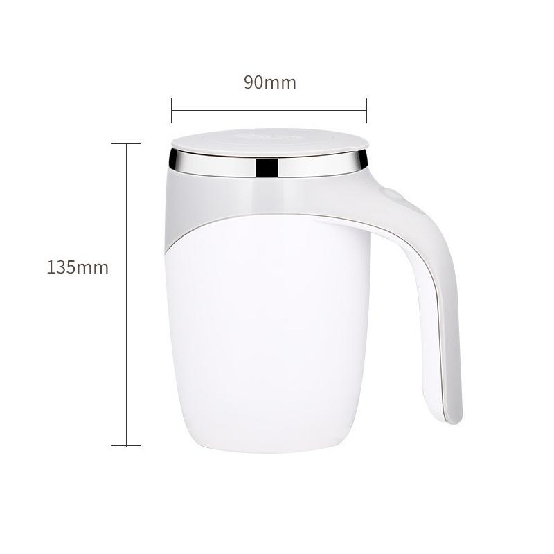 Automatic Magnetic Coffee Mixing Cup Stainless Steel Self Stirring Mug Battery Powered 8