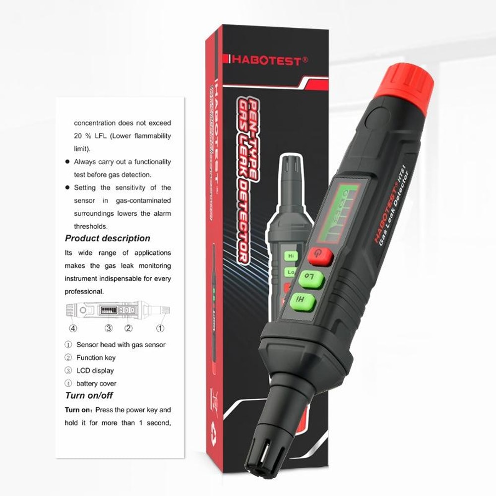 Combustible Gas Leak Detector Handheld Methane Gas Detector
