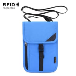 rfid passport holder neck wallet travel document organizer anti theft pouch