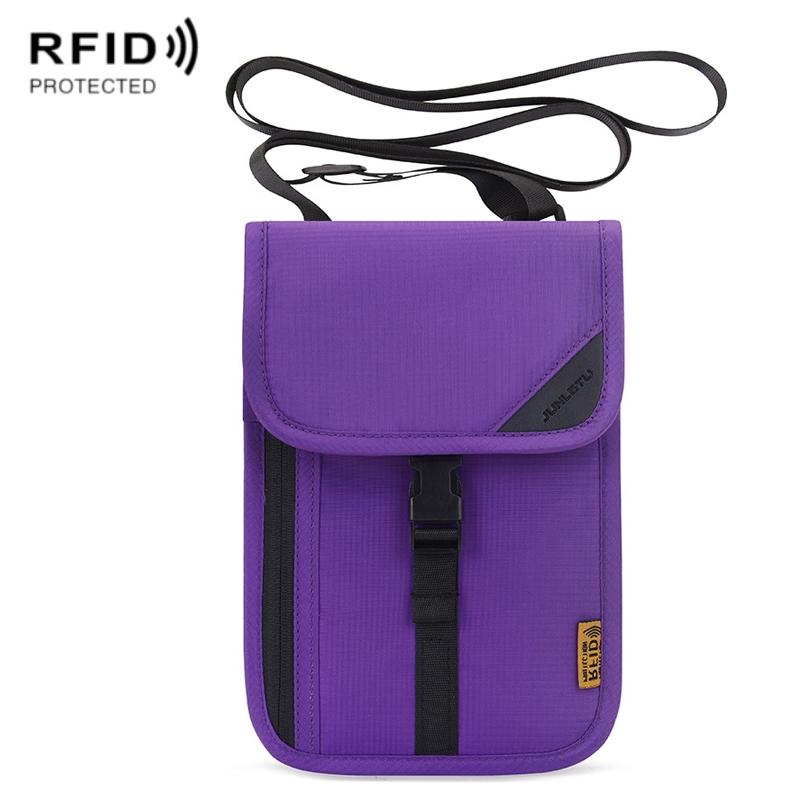 RFID Passport Holder Neck Wallet Travel Document Organizer Anti Theft Pouch