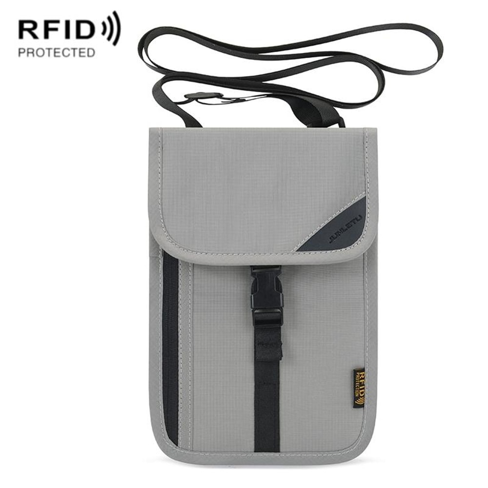 RFID Passport Holder Neck Wallet Travel Document Organizer Anti Theft Pouch