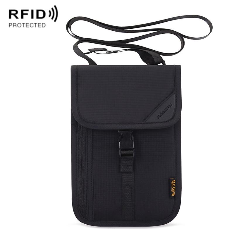 RFID Passport Holder Neck Wallet Travel Document Organizer Anti Theft Pouch