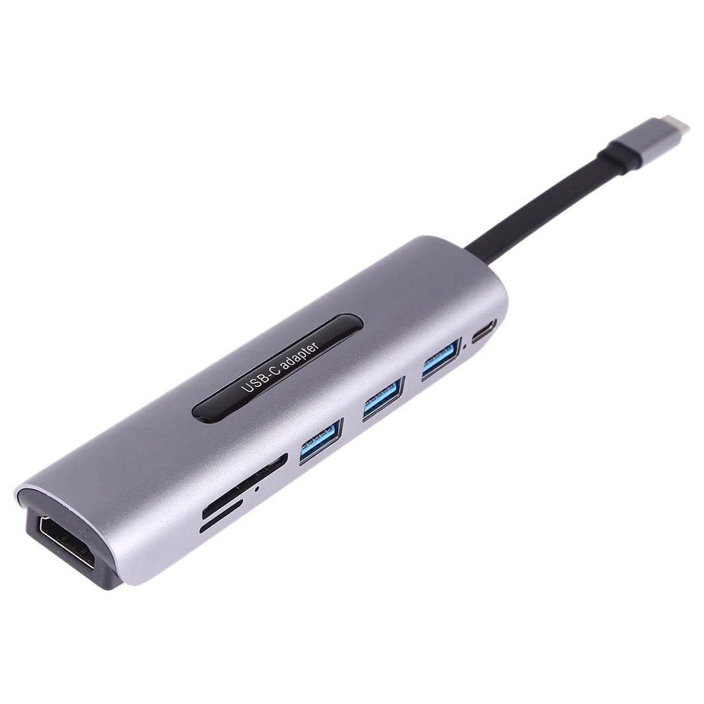 7 In 1 USB C Hub With HDMI PD Charging Multiport Docking Station 0