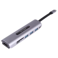 7 in 1 usb c hub with hdmi, pd charging & multiport docking station