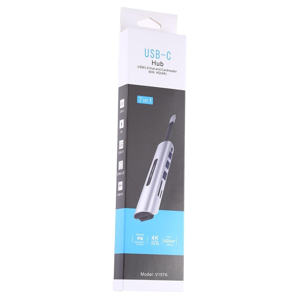 7 In 1 USB C Hub With HDMI PD Charging Multiport Docking Station 1