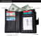 RFID Blocking Leather Wallet Passport Holder for Men with Large Capacity Card Slots