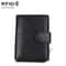 RFID Blocking Leather Wallet Passport Holder for Men with Large Capacity Card Slots