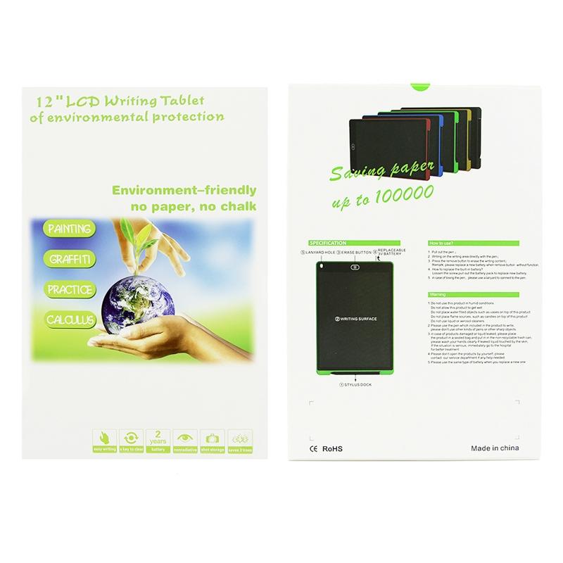 12 Inch LCD Writing Tablet Digital Handwriting Pad Reusable Drawing Board For Kids And Adults 12