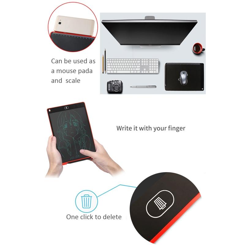 12 Inch LCD Writing Tablet Digital Handwriting Pad Reusable Drawing Board For Kids And Adults 4