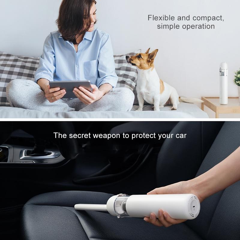 Xiaomi Mijia Portable Handheld Car Vacuum Cleaner Cordless HEPA Type-C Rechargeable Dust Cleaner