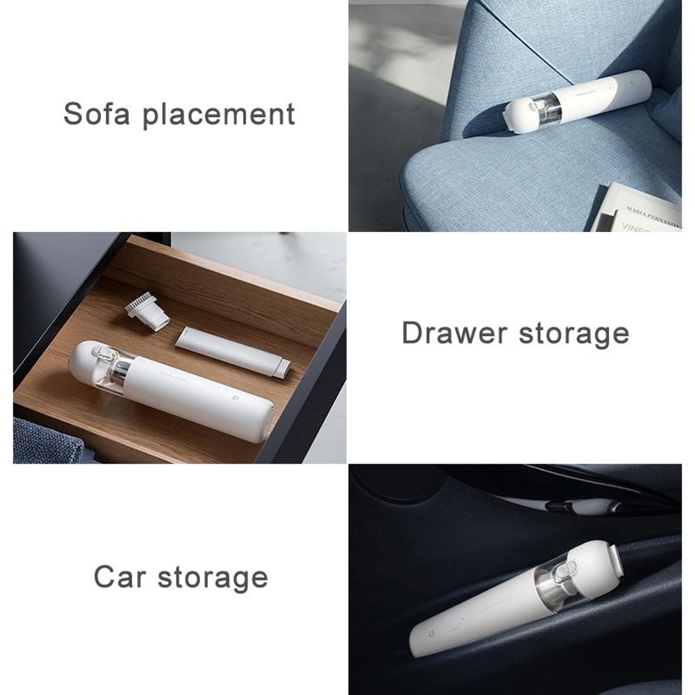 Xiaomi Mijia Portable Handheld Car Vacuum Cleaner Cordless HEPA Type-C Rechargeable Dust Cleaner