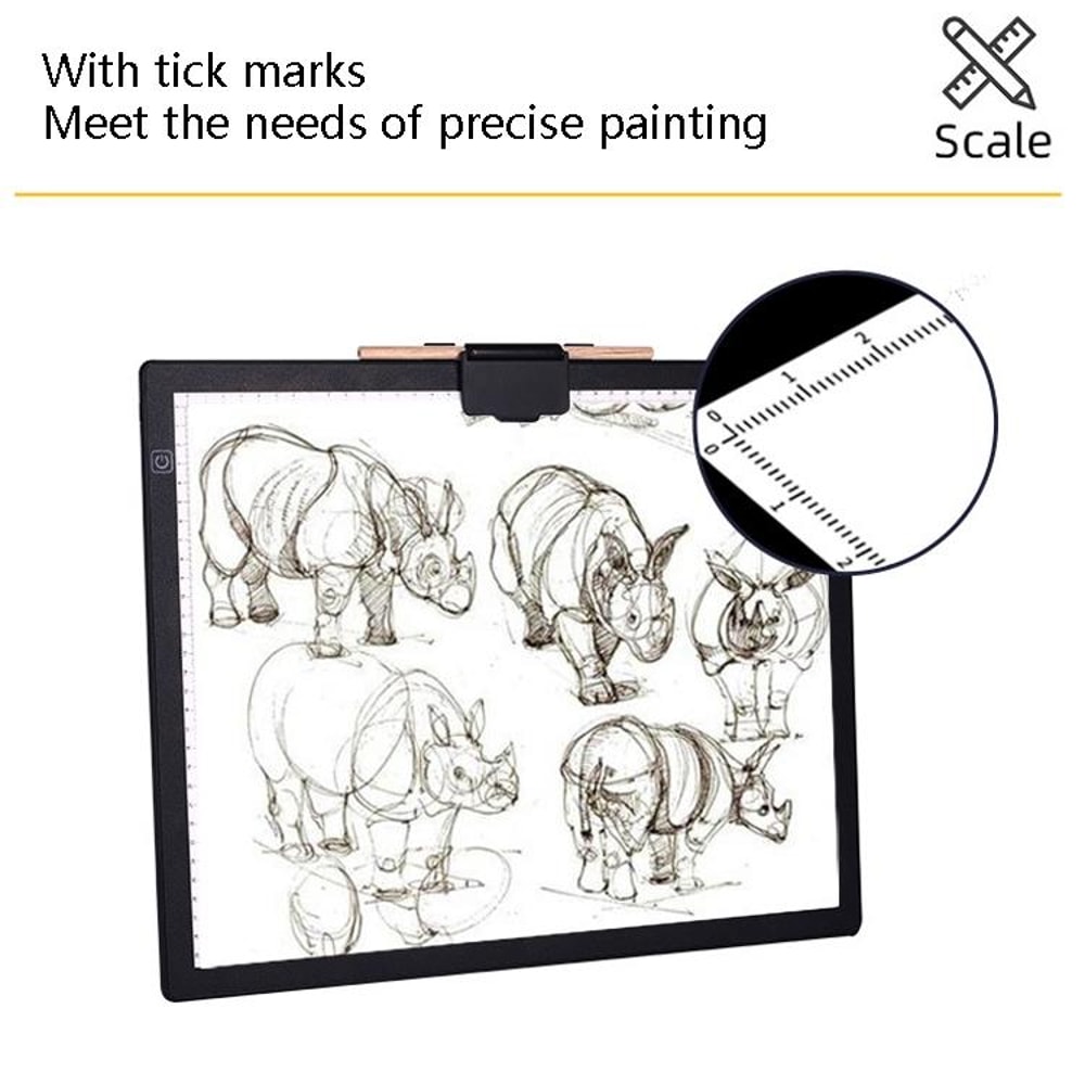 A3 LED Light Pad Tracing Light Box with Magnetic Surface for Drawing Calligraphy & Art