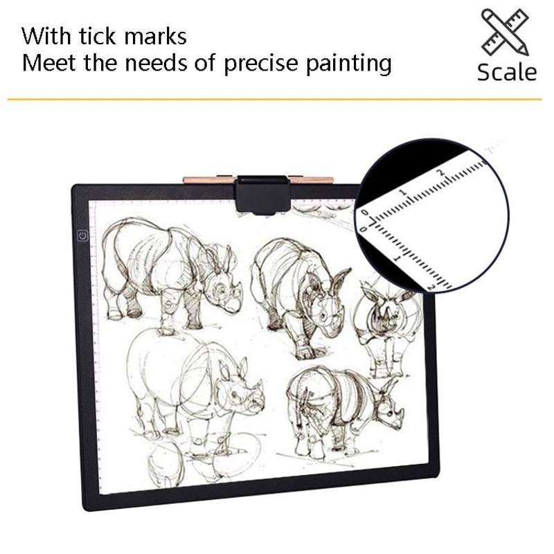 A3 LED Light Pad Tracing Light Box with Magnetic Surface for Drawing Calligraphy & Art