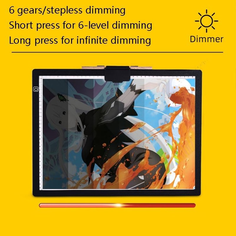 A3 LED Light Pad Tracing Light Box with Magnetic Surface for Drawing Calligraphy & Art