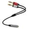 Audio Splitter Cable 635mm Y Stereo Adapter Gold Plated Dual Output For Pro Audio 8