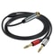 Audio Splitter Cable 635mm Y Stereo Adapter Gold Plated Dual Output For Pro Audio 4