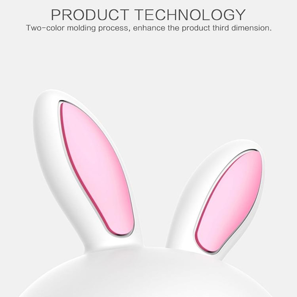 3D LED Rabbit Night Light Touch Control USB Rechargeable Lamp For Kids Bedroom Decor 9