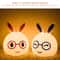 3D LED Rabbit Night Light Touch Control USB Rechargeable Lamp For Kids Bedroom Decor 11