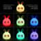 3D LED Rabbit Night Light Touch Control USB Rechargeable Lamp For Kids Bedroom Decor 5