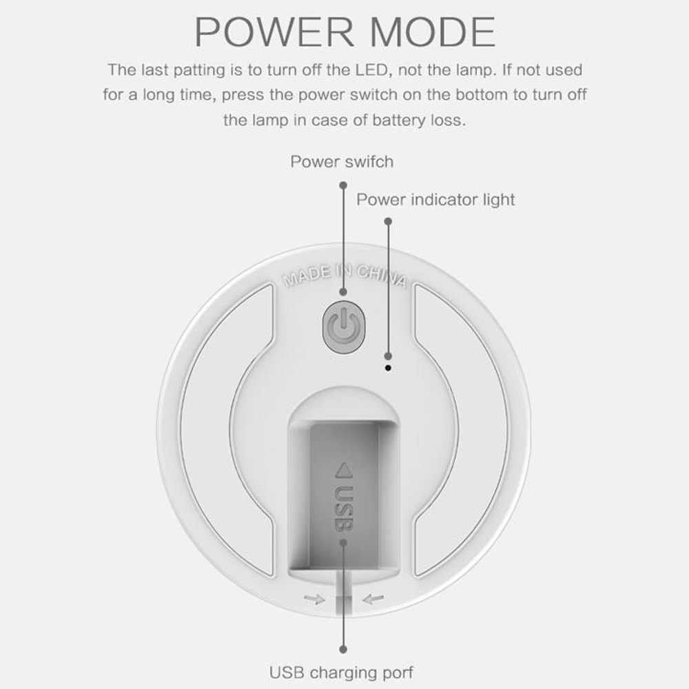 3D LED Rabbit Night Light Touch Control USB Rechargeable Lamp For Kids Bedroom Decor 7