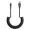 3A Fast Charging USB C Spring Cable Compact Retractable Type C Data Cable 0
