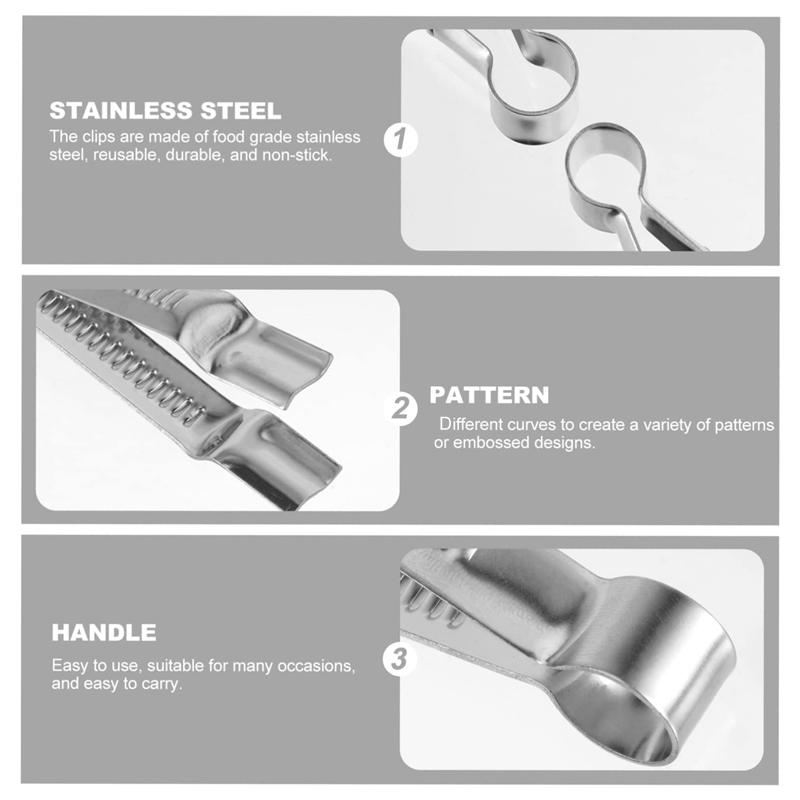 Stainless Steel Cake Lace Clip & Pastry Cake Clamp Baking Tool