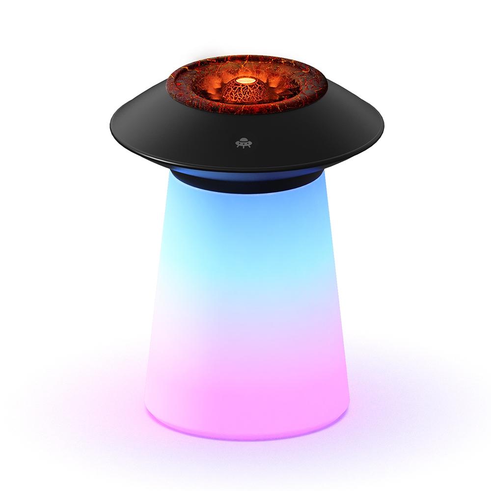Sound Reactive RGB Flame Humidifier With Aromatherapy Diffuser And LED Mood Light 9