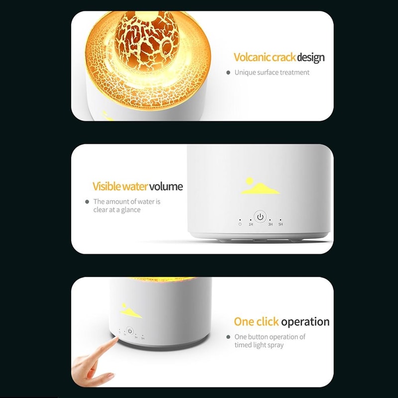 Planet Flame Aromatherapy Humidifier With Night Light 9