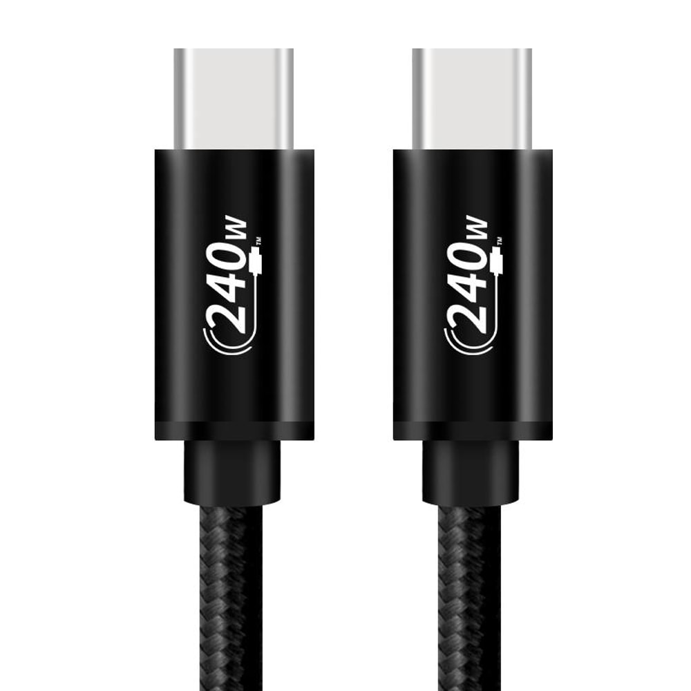 240W USB C Fast Charging Cable Braided Type C To Type C Cable For High Speed Power Data Transfer 9