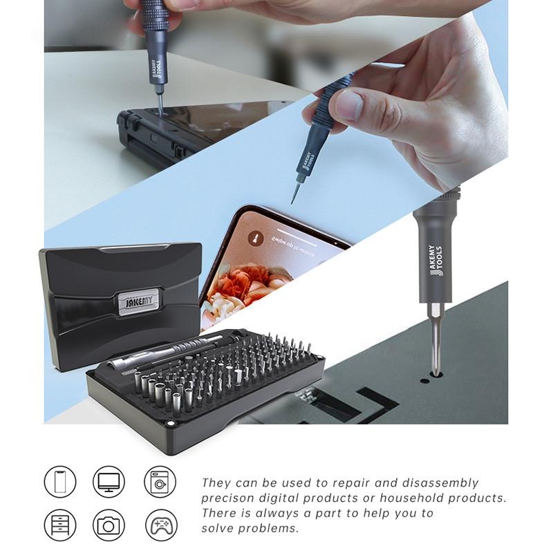 Precision Screwdriver Set with Extension Rod Magnetic Multi Bit Repair Toolkit