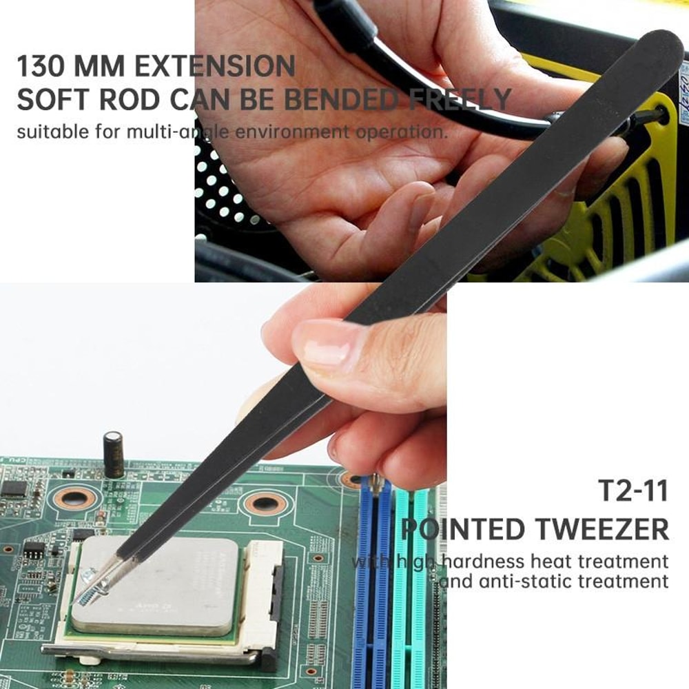 Precision Screwdriver Set with Extension Rod Magnetic Multi Bit Repair Toolkit