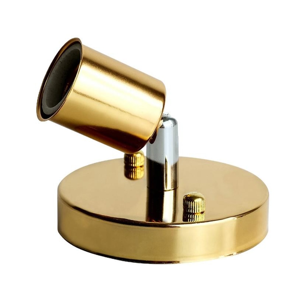 Golden Retro E27 Lamp Holder Adjustable Metal Socket For Vintage Lighting 0