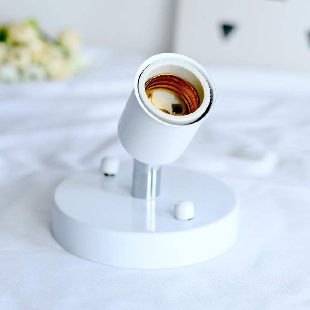 Golden Retro E27 Lamp Holder Adjustable Metal Socket For Vintage Lighting 3