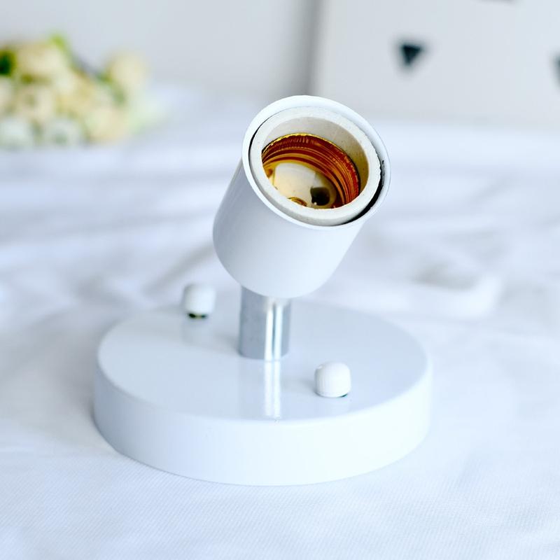 Golden Retro E27 Lamp Holder Adjustable Metal Socket For Vintage Lighting 3